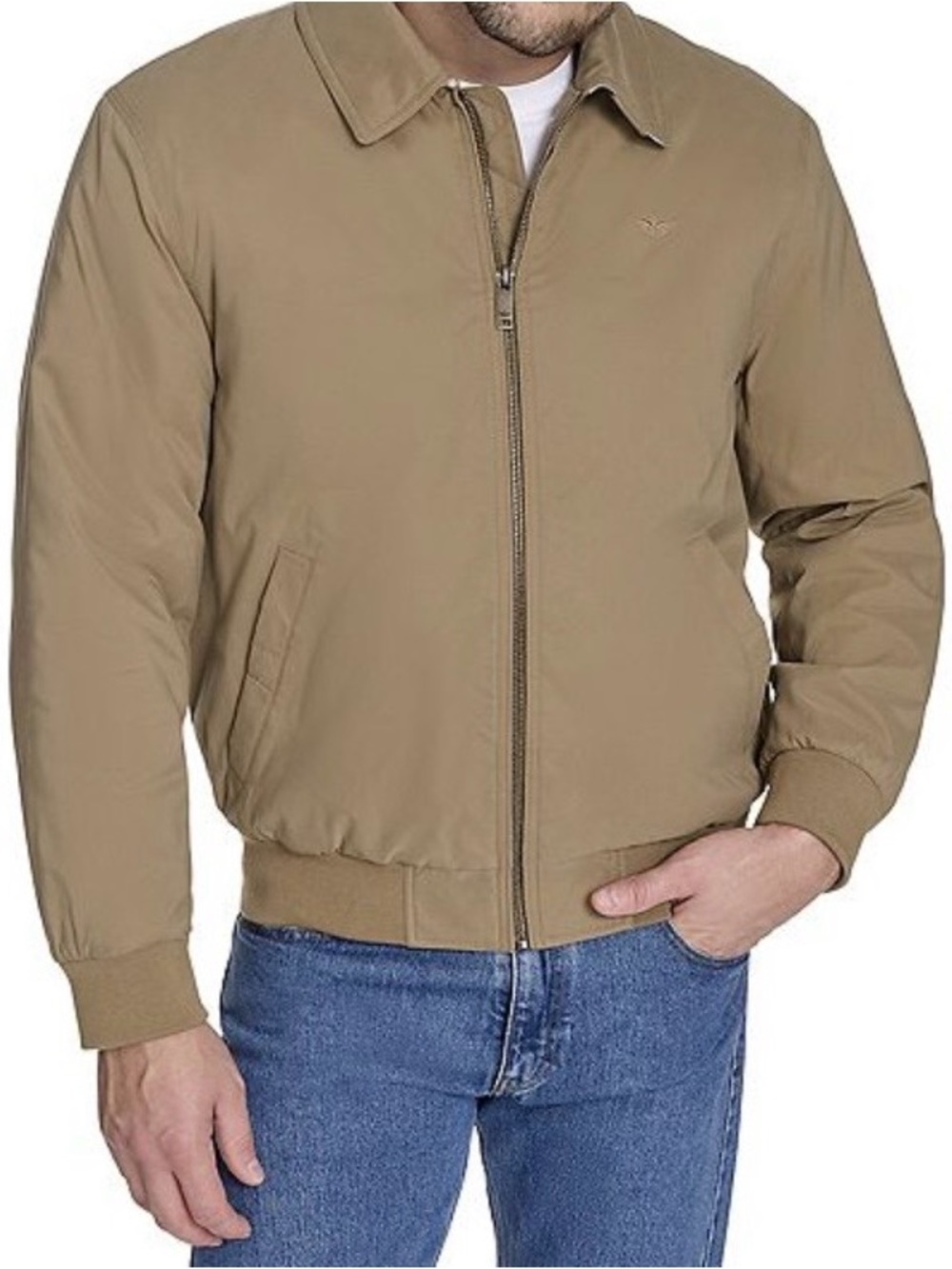 Men's Dockers Micro-Twill Filled Golf Bomber Jacket size XL NWT fall comfy